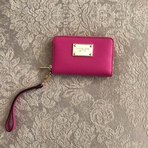 Michael Kors Pink Wristlet Wallet